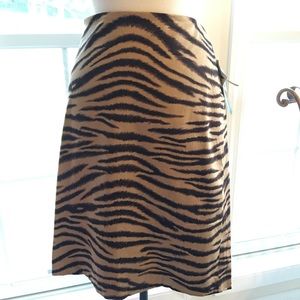 Jones New York 12 animal print pencil skirt NWT